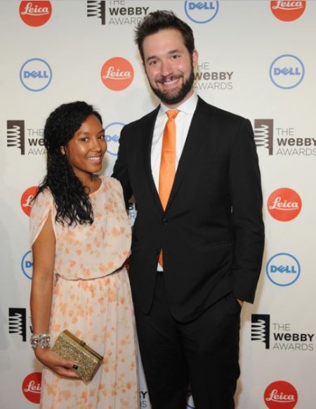 Sabriya Stukes with her ex-partner, Alexis Ohanian at the 18th Annual Webby Awards