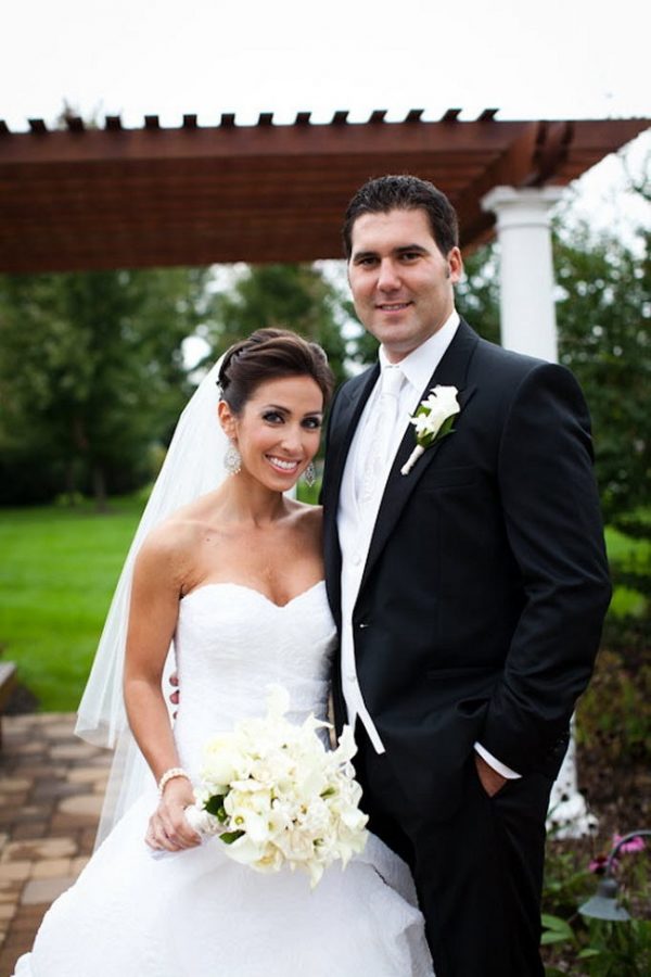 Wedding photograph of Lauren Simonetti and her husband Mark