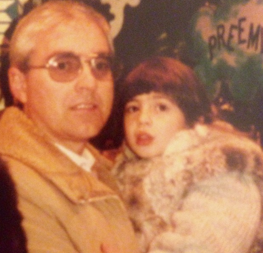Lauren Simonetti's childhood picture with her dad Raymond Simonetti