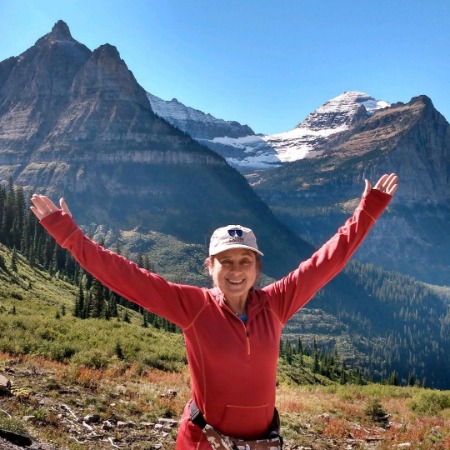 Nicole Flender during her trip to Glacier National Park. 
