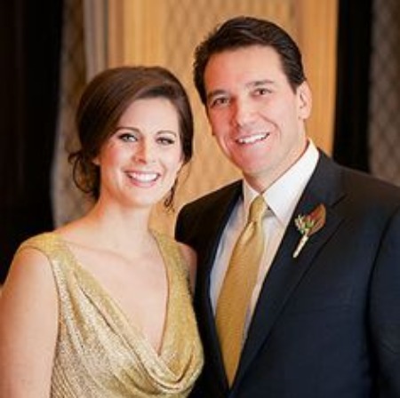 The wedding party picture of David Rubulotta and Erin Burnett. 