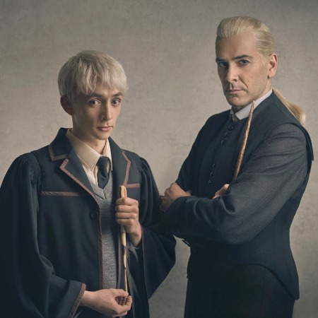 Samuel Blenkin as Scorpious Malfoy in Harry Potter and the cursed child.